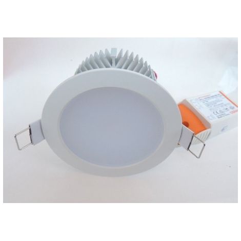 Encastré downlight LED 15W blanc Ø 110mm 3000K 1000lm 90° dimmable avec alim 230V PUNTOLED II OSRAM 904095