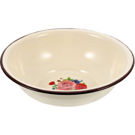 Bassine émaillée vintage, bol de cuisine en émail, bassine de lavage rétro en émail-20X20CM (1/2)