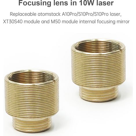 ATOMSTACK – lentille de mise au point de remplacement 10W, 2 pièces, pour Module Laser A10Pro/S10Pro/X7Pro/M50 XT30S40 interne (1/5)