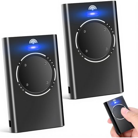 Lot de 2 Telecommande Portail, Telecommande Porte de Garage, Telecommande 868MHz, Compatible avec XT2 868 SLH LR, XT4 868 SLH LR, 4 Canaux Noir (1/5)