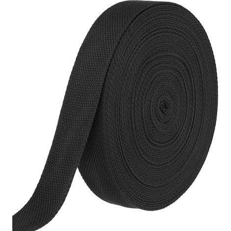 Polyester-Baumwoll-Gurtband, 14 m x 32 mm x 1,5 mm (L x B x H), Schwarz (1/5)