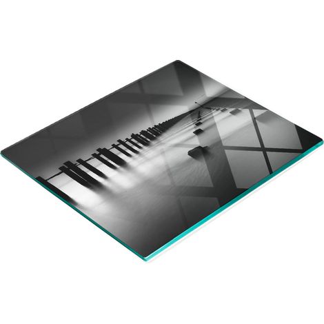 Planche décorative multifonctionnelle de cuisine en verre trempé Tamiza 60x52 cm (1/5)
