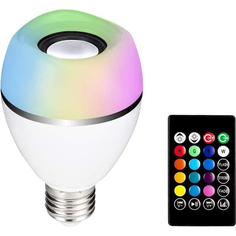 Ampoule Led Bluetooth - Lampe Rose Avec Haut-Parleur Intégré - Synchronisation Musique - E27 - 10 M De Portée Sans Fil - 1 Pièce (1/5)
