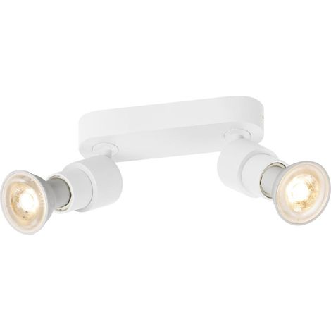 Applique et plafonnier PURI 2.0 Basic double 6W GU10 blanc - SLV - 1008240