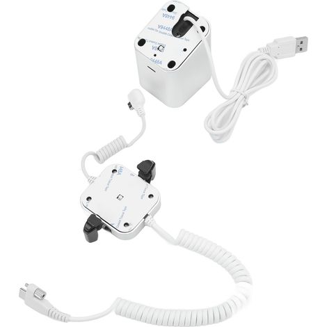 Diebstahlsichere Handyhalterung mit Ladefunktion, rutschfestem Untergrund, leistungsstarkem akustischem Alarm und integriertem Diebstahlschutzsystem. (1/5)