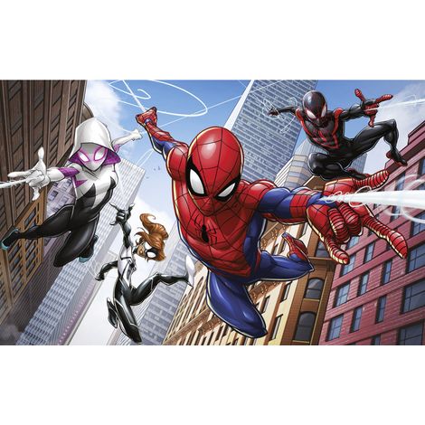 Papier peint panoramique - Marvel Spider-Man Swinging Crew - Taille: 400 x 250 cm (1/5)