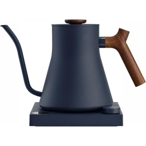 Hervidor eléctrico Fellow Stagg EKG PRO de 900 ml, color azul piedra, con asa de nogal (1/4)