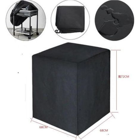 Barbecue cover - Waterproof - Dustproof - Black - 68x68x72 cm
