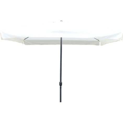 TRADE SHOP - Ombrellone Da Giardino Arredo Esterno Balcone Terrazzo Patio 3x3 Mt Bianco 223233 -