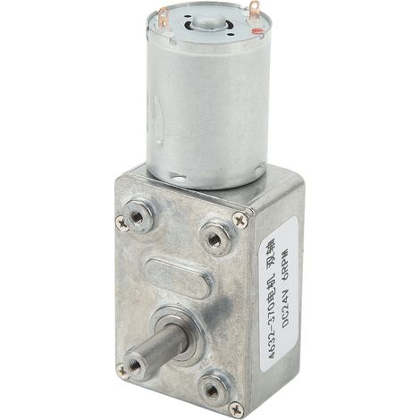 DC24V Doppelwellen-Schneckengetriebemotor 4632‑370 Hochpräziser Drehzahluntersetzungsmotor für Türöffner 6 U/min (1/5)