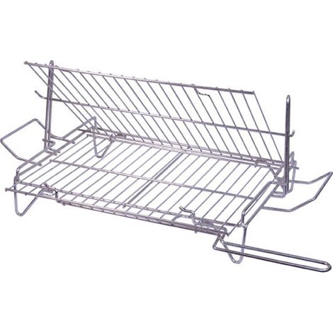 GRIGLIA DOPPIA GIREVOLE - 560X400 MM