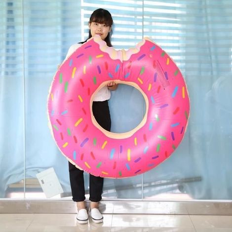 Bouée gonflable en forme de donut, 120 cm (1/4)