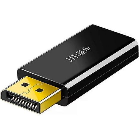 Adaptateur vidéo JINGHUA DP mâle vers HDMI femelle, connecteur 4K universel (1/2)