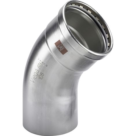 Courbure à 45 degrés avec SC Temponox XL 1726.1XL en acier inoxydable de 108,0 mm