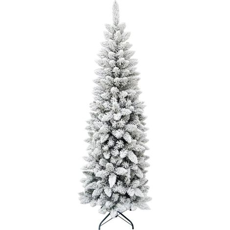 MAURY'S ALBERO DI NATALE EXTRA SLIM 240 CM INNEVATO CON 957 RAMI (1/5)