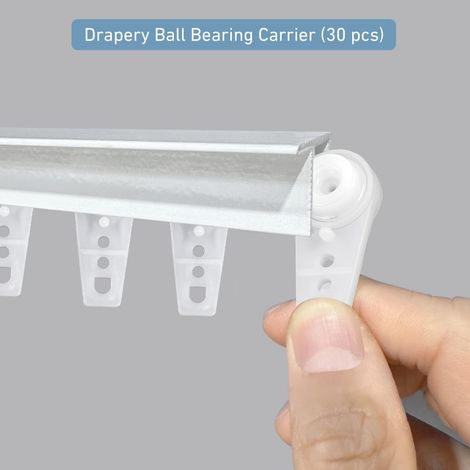 30 H-type pulleys, 30 ball bearing pulleys/package, heavy-duty, wear-resistant, durable, white. (1/5)