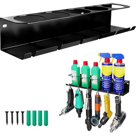 Support Aérosol 5 Emplacements avec 6 Fentes 8 mm Support Mural pour Bombes Aérosols 43 cm Support (1/5)