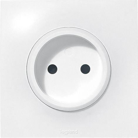 [JAMAIS UTILISÉ] Prise de courant simple 2P 16A complet - Neptune - Blanc - Legrand