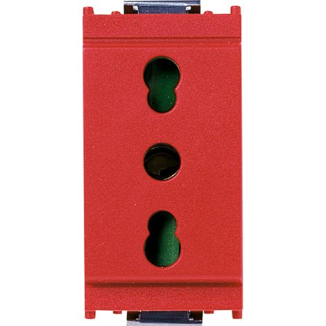 VIMAR - 16203.R 2P+T 16A P17/11 prise rouge
