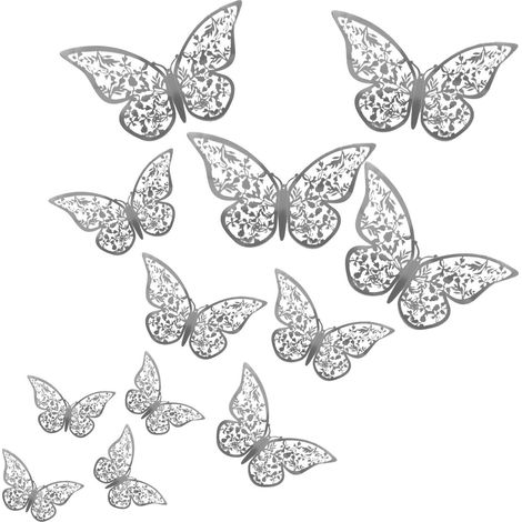 Mariposas en la pared x12 boda plata v2