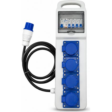 Coffret électrique extérieur IP44 4 disjoncteurs 16A 220V (1/5)