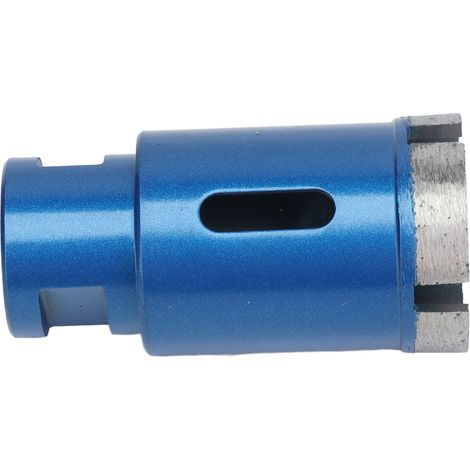 Foret couronne diamant 35mm filetage femelle M14 bleu 68mm pour perçage carrelage pierre marbre granit lot de 1 (1/5)