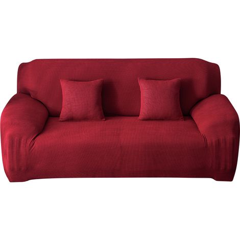 Housse de canapé extensible imperméable pour canapé 4 places, protection anti-taches en polyester et élasthanne doux (1/5)