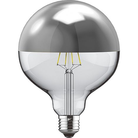 Glühbirne e27 (dick) globe classic topled d95 4w 2700k 400lm silber-a++