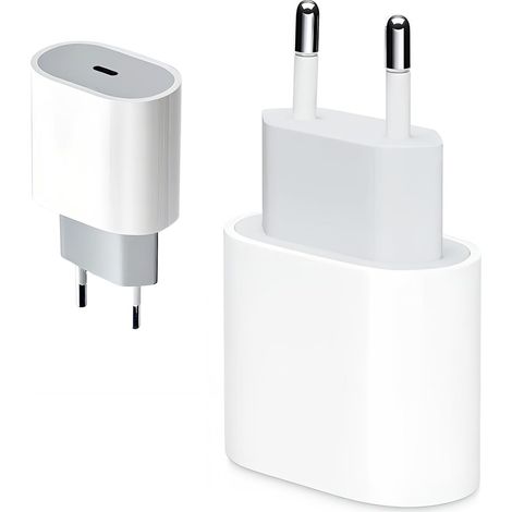 Chargeur USB C 20W, Adaptateur Secteur USB-C Prise Murale Charge Rapide Compatible avec Smartphones et Tablettes, Bloc Alimentation USB Type C Compact et Portable