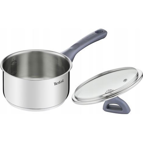 Pentola a induzione TEFAL Daily Cook in acciaio inox con coperchio, 16 cm, 1,5 l, G7122255