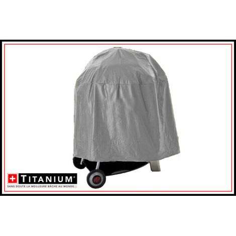 Housse Barbecue rond TITANIUM® - ARGENT (1/4)