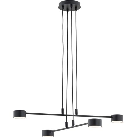 Sospensione Moderna Modus 4 Luci In Acciaio Nero (1/5)