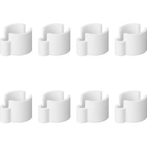 Serre cable blanc 22 32mm - lot de 8 pieces (1/5)