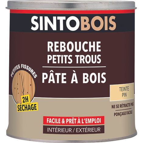 Mastic Bois Clair Sinto 500g Réparation Durable Du Bois, Couleur Bois Clair - Sinto