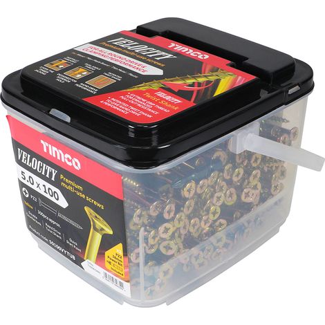 TIMCO Velocity Premium Multi-Use Countersunk Gold Woodscrews - 5.0 x 100
