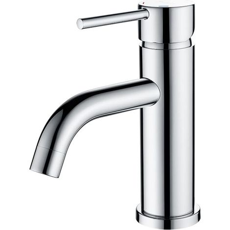 1 Mitigeur évier, Laiton chromé, céramique 35 mm, Sécurité 38°C, Débit 6 L/min, Salle de bain (1/5)
