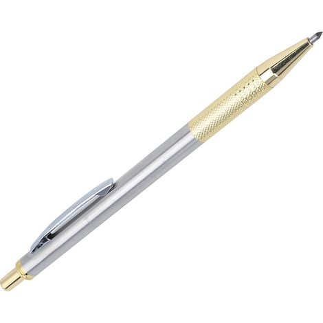 Anreißstift, Keramikmarker, Gravierwerkzeug, Schneidwerkzeug, Wolframstahlspitze für Metall/Glas, Goldfarben (1/5)