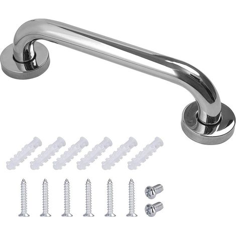 royaluxe - Barre d'appui en Acier Inox Poignée de Baignoire de Salle de Bain pour WC Toilette pour Personnes Âgées/Handicapées/Enfants/Enceinte 25 cm