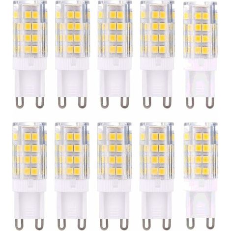 G9 LED-Lampen, Warmweiß 3000 K, 5 W Licht, entspricht 40 W Halogenlampen, 420 Lumen, nicht dimmbar, 10er-Pack (1/5)