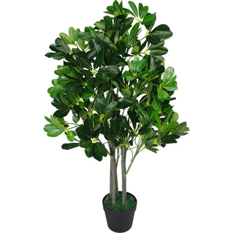 95cm Umbrella Tree Dark Green Artificial Ficus Plant