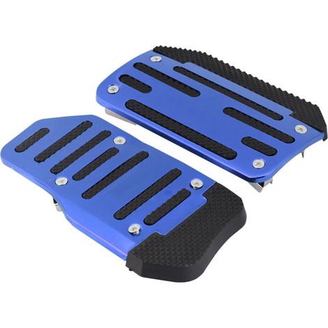 Rutschfeste Bremspedalabdeckung aus Aluminiumlegierung für Fahrzeuge mit Automatikgetriebe, blau, langlebig und einfach zu montieren.