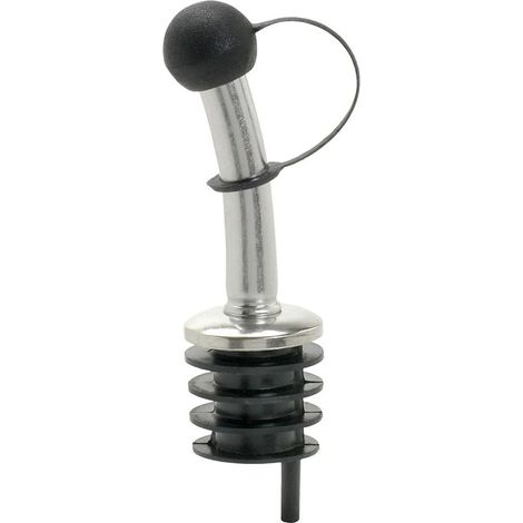 Verseur en métal pour bouteilles avec bouchon lamellaire en plastique et capuchon de protection, robuste, hygiénique, pour bars et restaurants, bouteilles 0,7 à 1,0 L, précis et rapide