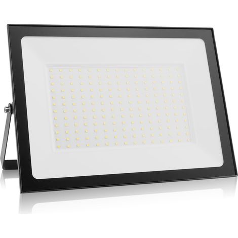 150W Projecteur LED d'extérieur, éclairage de sécurité LED d'extérieur 3000K, IP66, éclairage blanc lumière du jour pour entrepôt, aire de jeux, arrière-cour et parc (150W, 3000K)