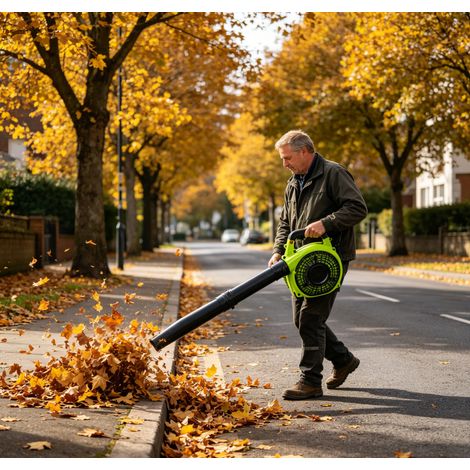 WILITTO  Souffleur à Feuilles à Essence Portable 26cc - 380 CFM, 180 MPH, Léger et Facile à Démarrer, Idéal pour Feuilles, Neige et Débris