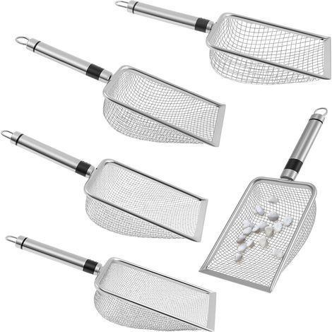 5 Stück Gartensieb mit Griff 2/2,8/3,8/4,3/5mm Kompostsieb Edelstahl mit Aufhängering Multifuctional Gartensieb Erdsieb Tragbar Soil Sifter zum Sieben von Erde Sand Kompost (1/5)