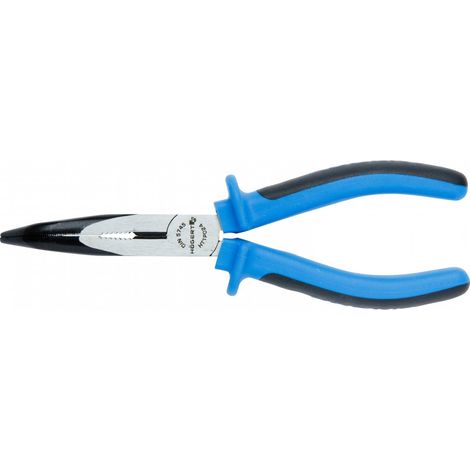 Högert Flachrundzange, gebogen, 160 mm, CrV
