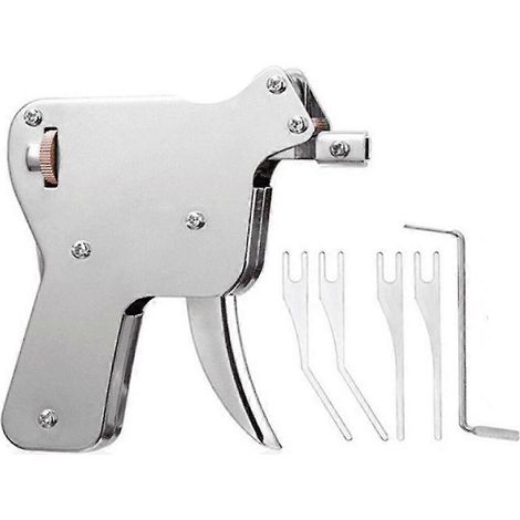 Kit d'outils de réparation pour ouvre-porte à percussion, clé, crochets en acier inoxydable, outils de serrurier, réparation de serrure et cadenas. (1/5)