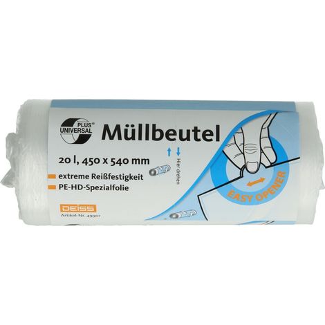 Sacs poubelles UNIVERSAL PLUS® 5µ capacité 20 L