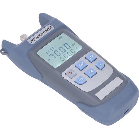 Optisches Leistungsmessgerät, ABS-Gehäuse, automatische Abschaltung, 7 Testwellenlängen, Glasfaser-Testgerät mit LED-Lampe (1/5)