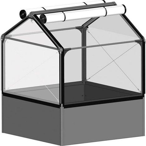 Carré potager premium avec serre Basic air Longueur 120 cm